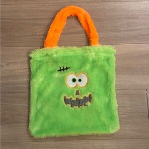 Monster Fuzzy Halloween Tote Bag